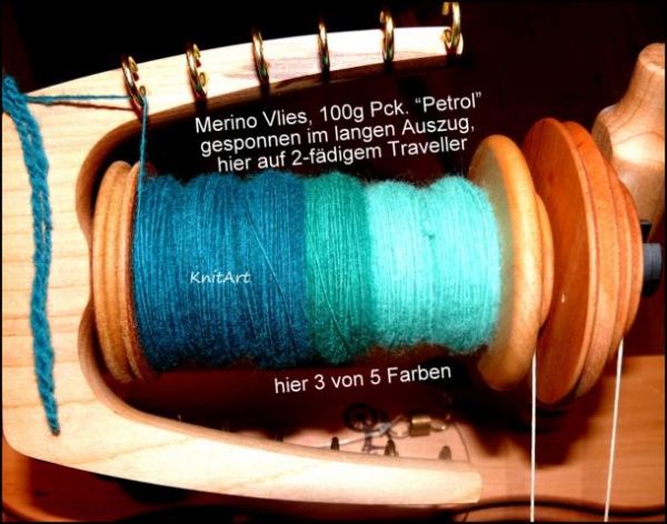 100g Pck. Merino, Ton in Ton Grün